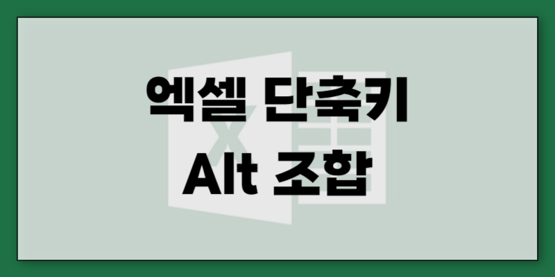 기능별 접근 - Alt 조합 단축키