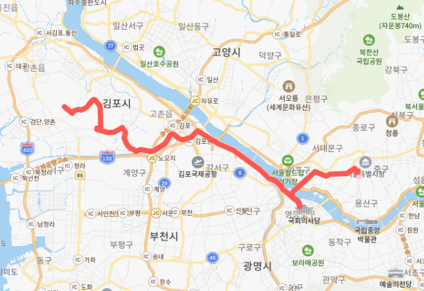  [광역] 1101번버스 노선, 시간표 : 인천 마전지구, 함정역, 신촌역, 서울역