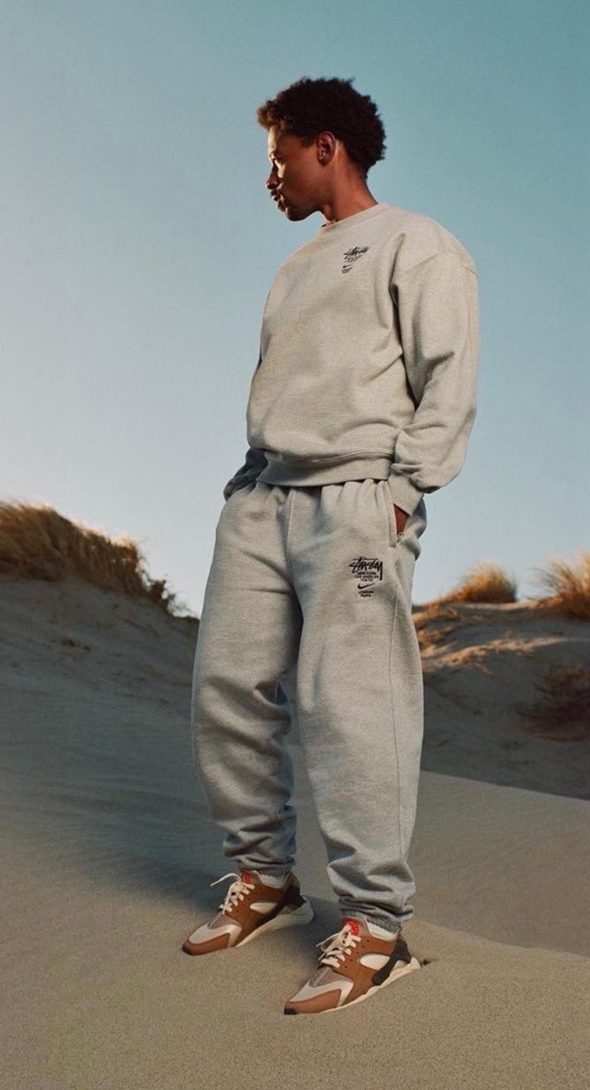  [NIKE x STUSSY] 나이키 X 스투시 스웨트 셔츠 맨투맨 티셔츠 & 스웨트 팬츠 (2 COLOR)