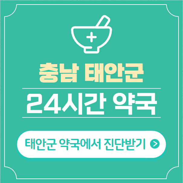  태안군 24시간 약국 찾기 | 휴일 야간 심야 일요일 당번약국 8곳