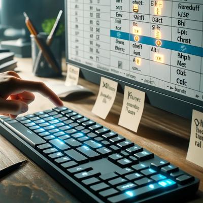 엑셀 초보를 위한 필수 단축키 모음 - 작업 효율을 높이는 방법