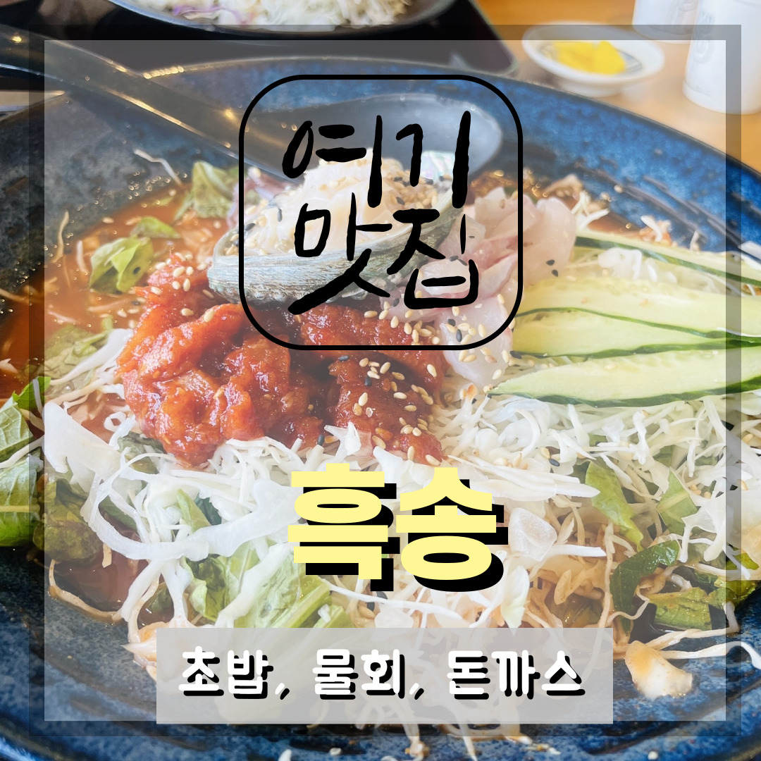  [부산 해운대 송정 맛집] 흑송 : 줄서서 먹는 초밥, 물회, 돈까스 맛집