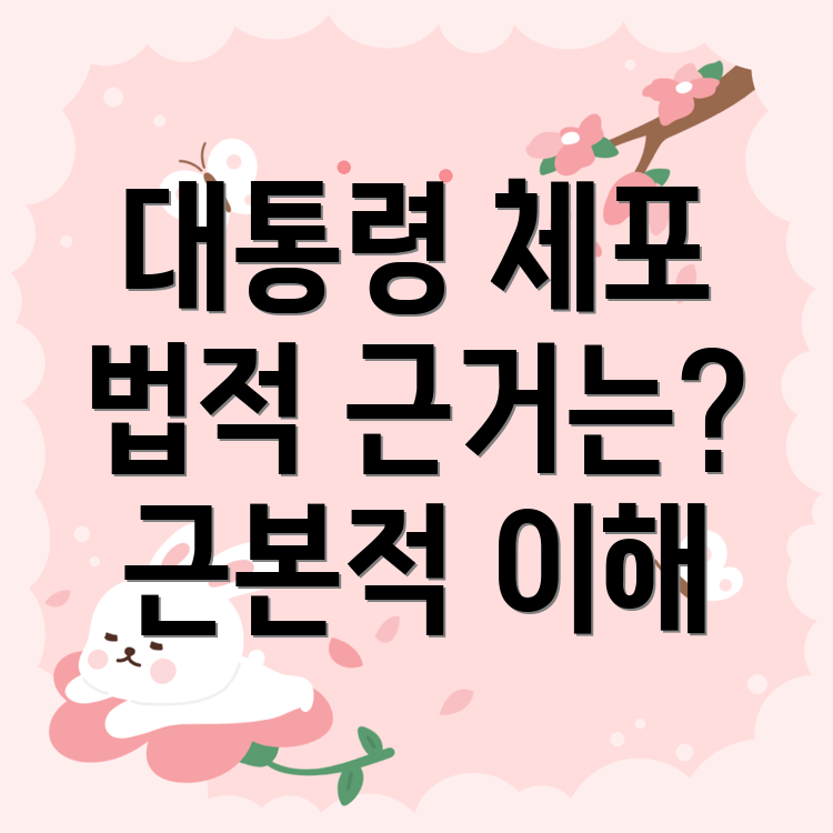 대통령 체포 요건