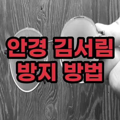  안경 김서림 방지 방법 (FT. 클리너 / 마스크)