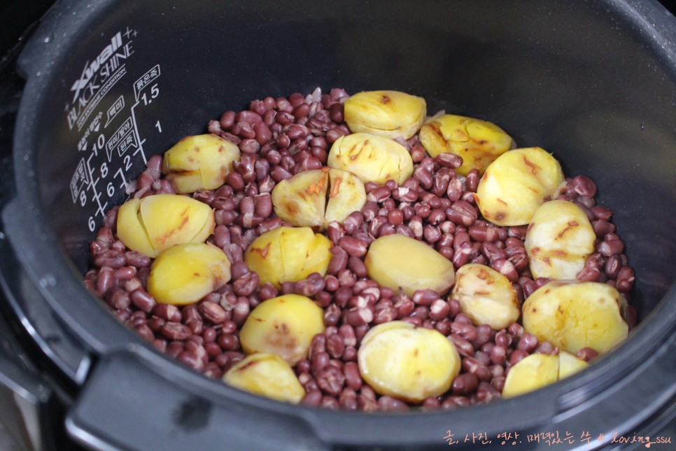 간단하게 팥 삶는 법까지~ 붉은색 밥 만들기 정말 21