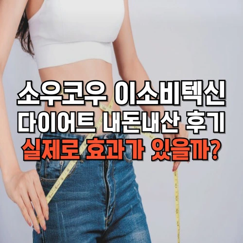 소우코우 이소비텍신 다이어트 내돈내산 후기