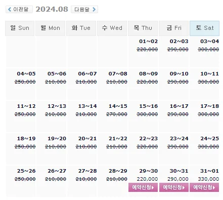 스톤비치cc 예약: 1박 2일 골프 패키지 가격 (ft.날씨) (8월 29일 기준)