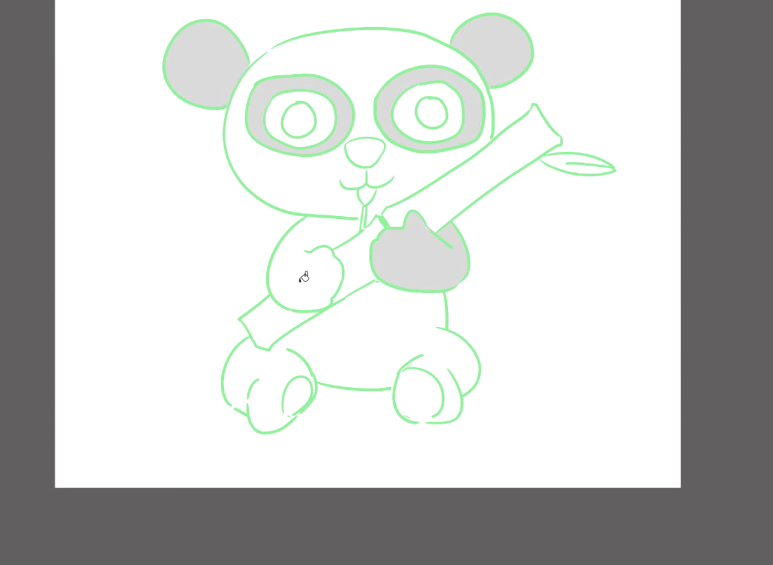 상냥한 그림 그리기 팬더 귀여운 동물 캐릭터 5