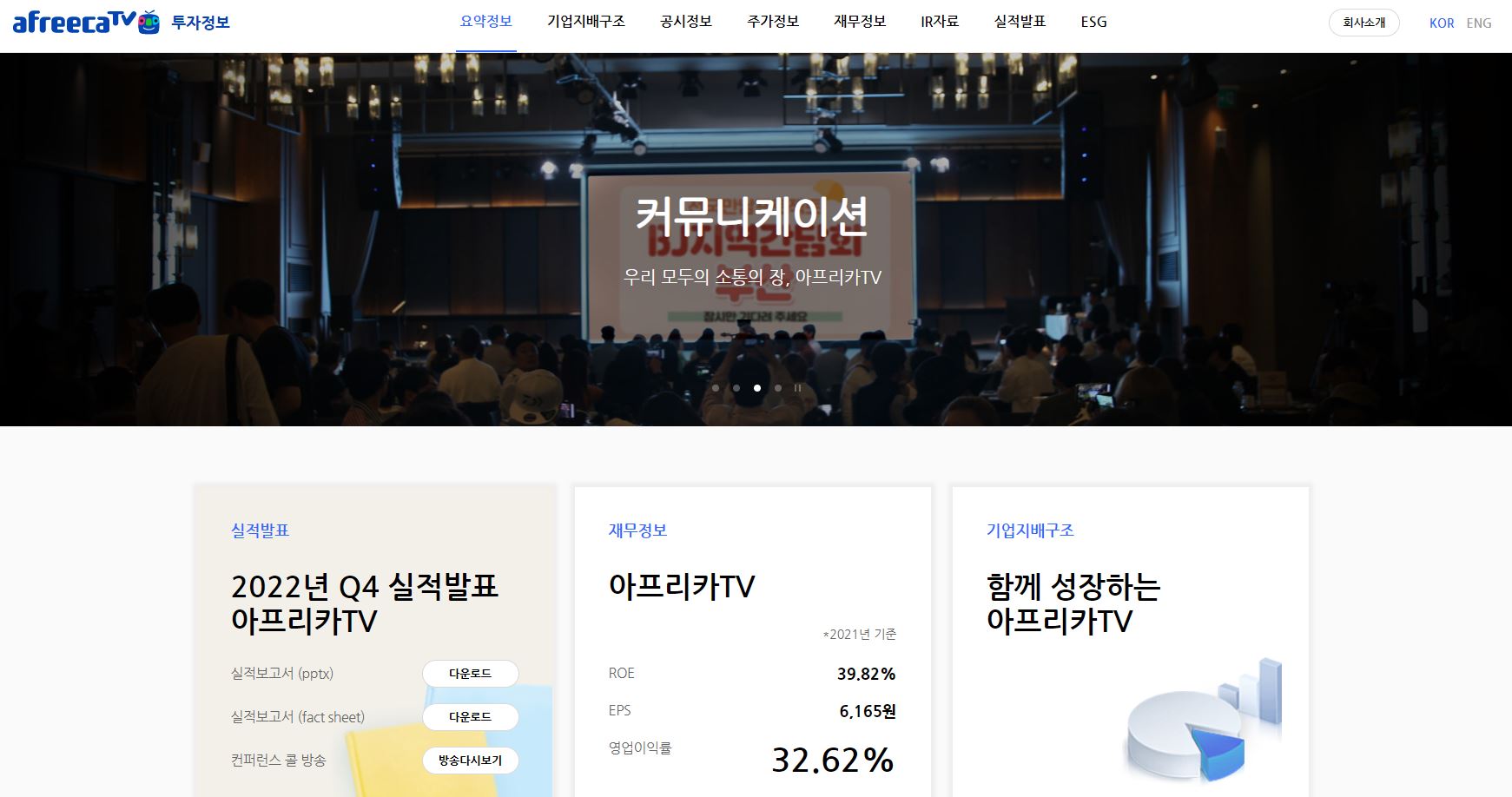  아프리카TV 배당금(2022년 배당금)