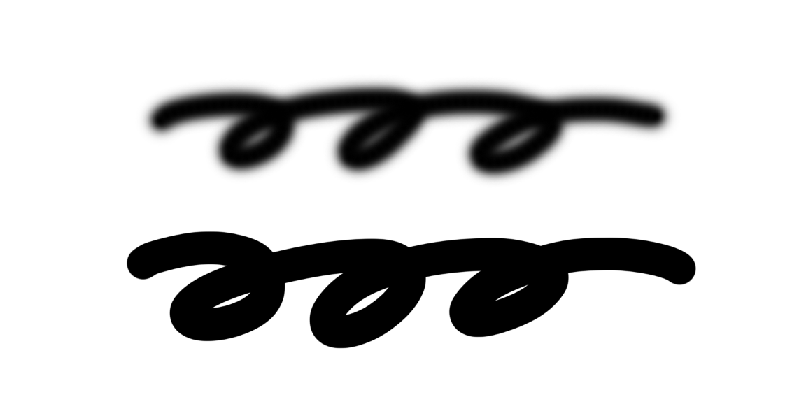 필압이 인식되지 않는 경우 그림