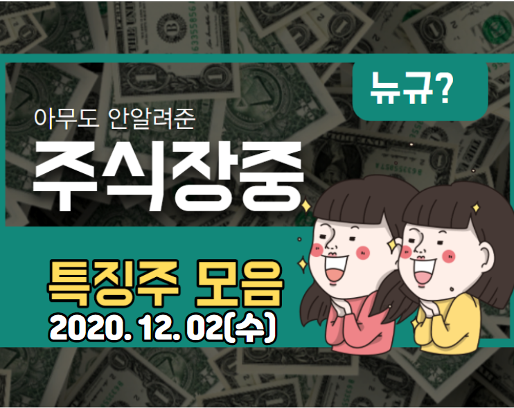  장중 특징주【2020.12.02_수】