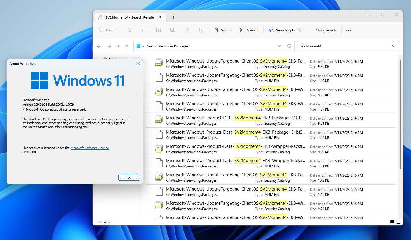 Microsoft의 7월 업데이트는 Windows 11 23H2가 임박했음을 시사합니다