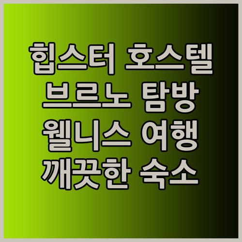 브르노 힙스터 여행객이 선택한 웨이크