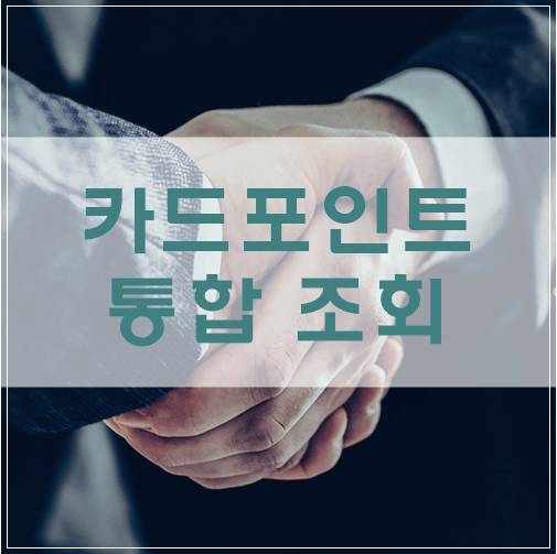 카드포인트 통합 조회 및 현금화, 숨은 돈 지금 바로 찾아보자!