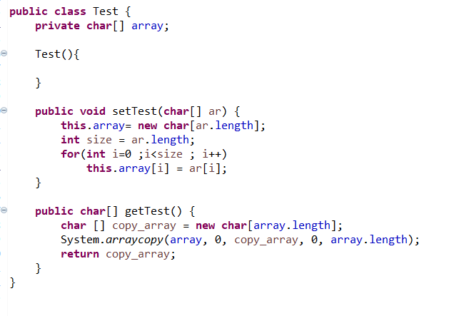 public 메소드를 통한 private array 접근