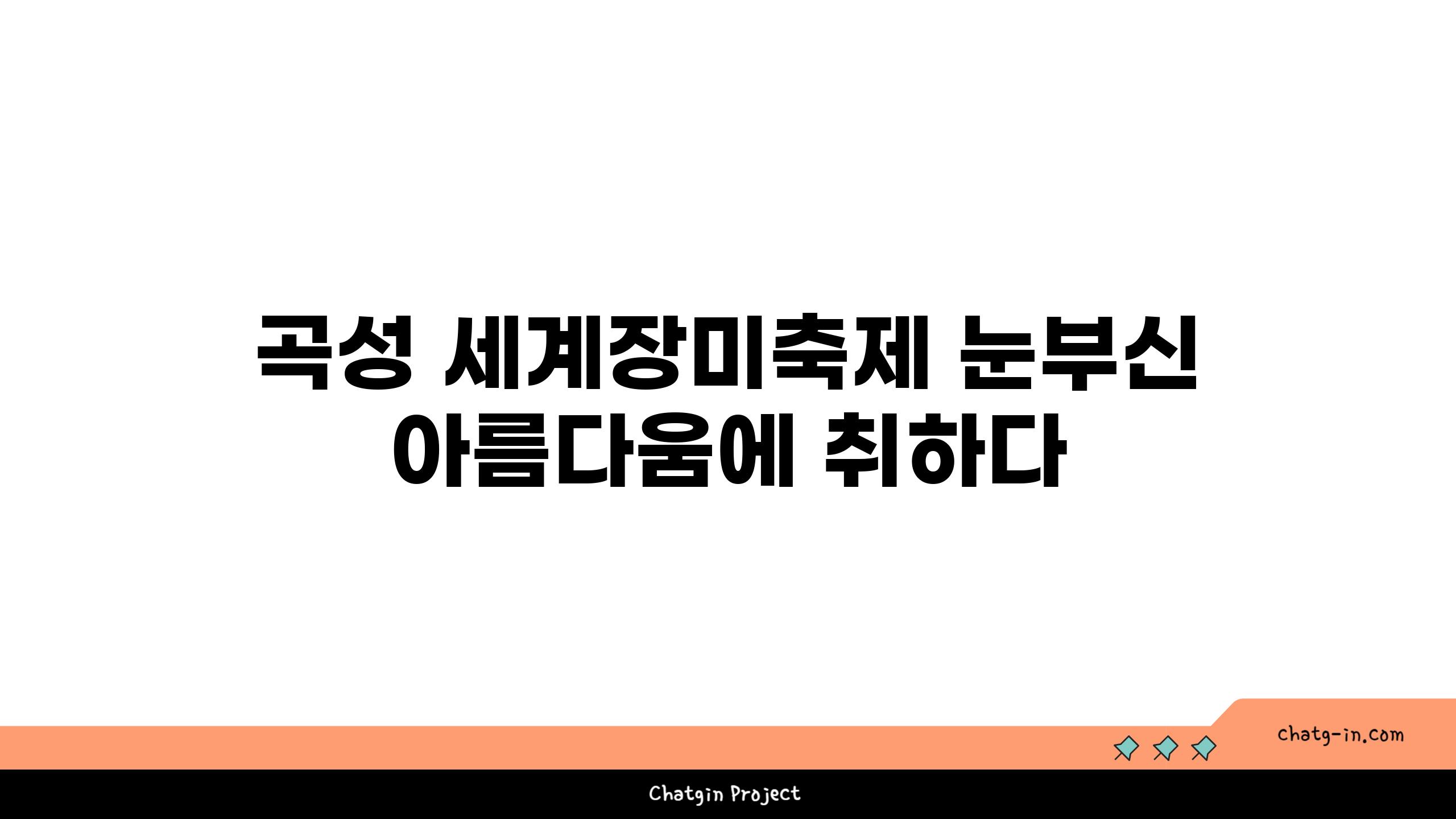 곡성 세계장미축제 눈부신 아름다움에 취하다