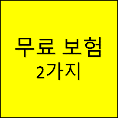 무료 보험 2가지 썸네일