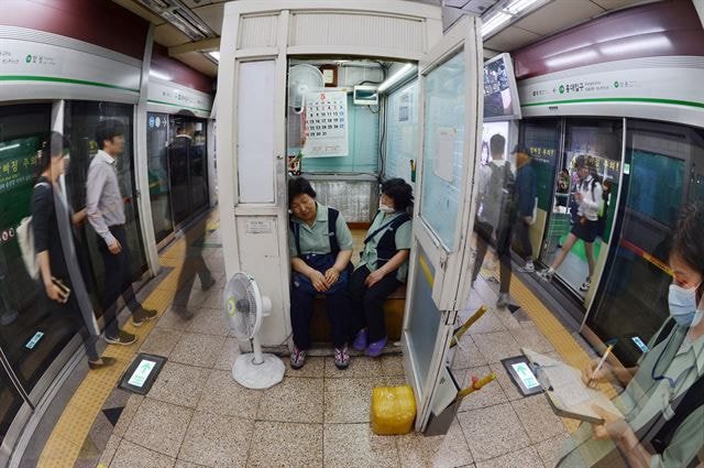  청소노동자 어머님들 휴게시설
