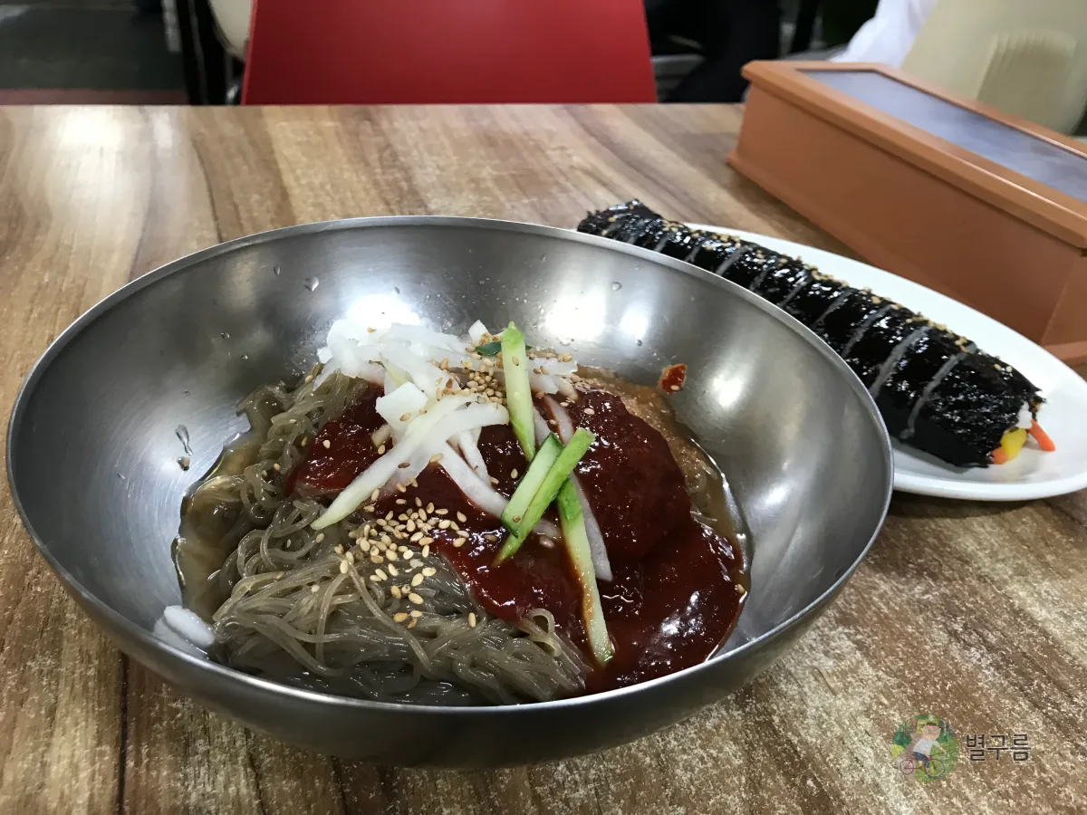마들김밥-물냉면