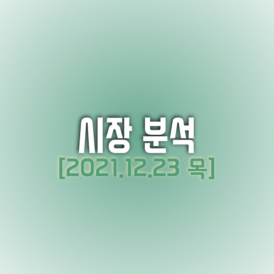  금일(12/23) 주식 시장 분석