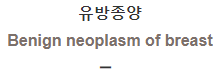  유방종양 [Benign neoplasm of breast]