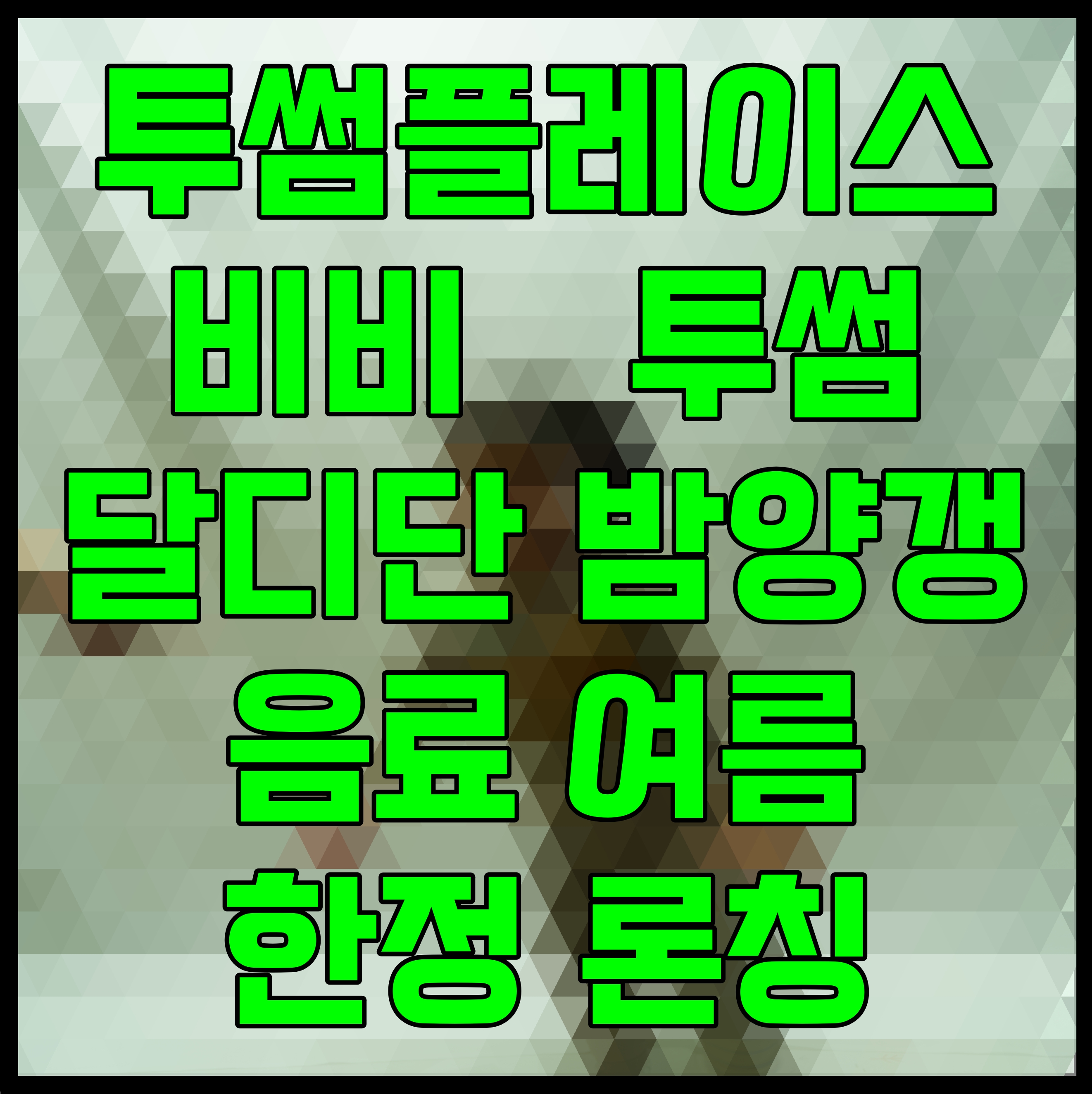  투썸플레이스 비비×투썸 달디단 밤양갱 음료 여름 한정 론칭