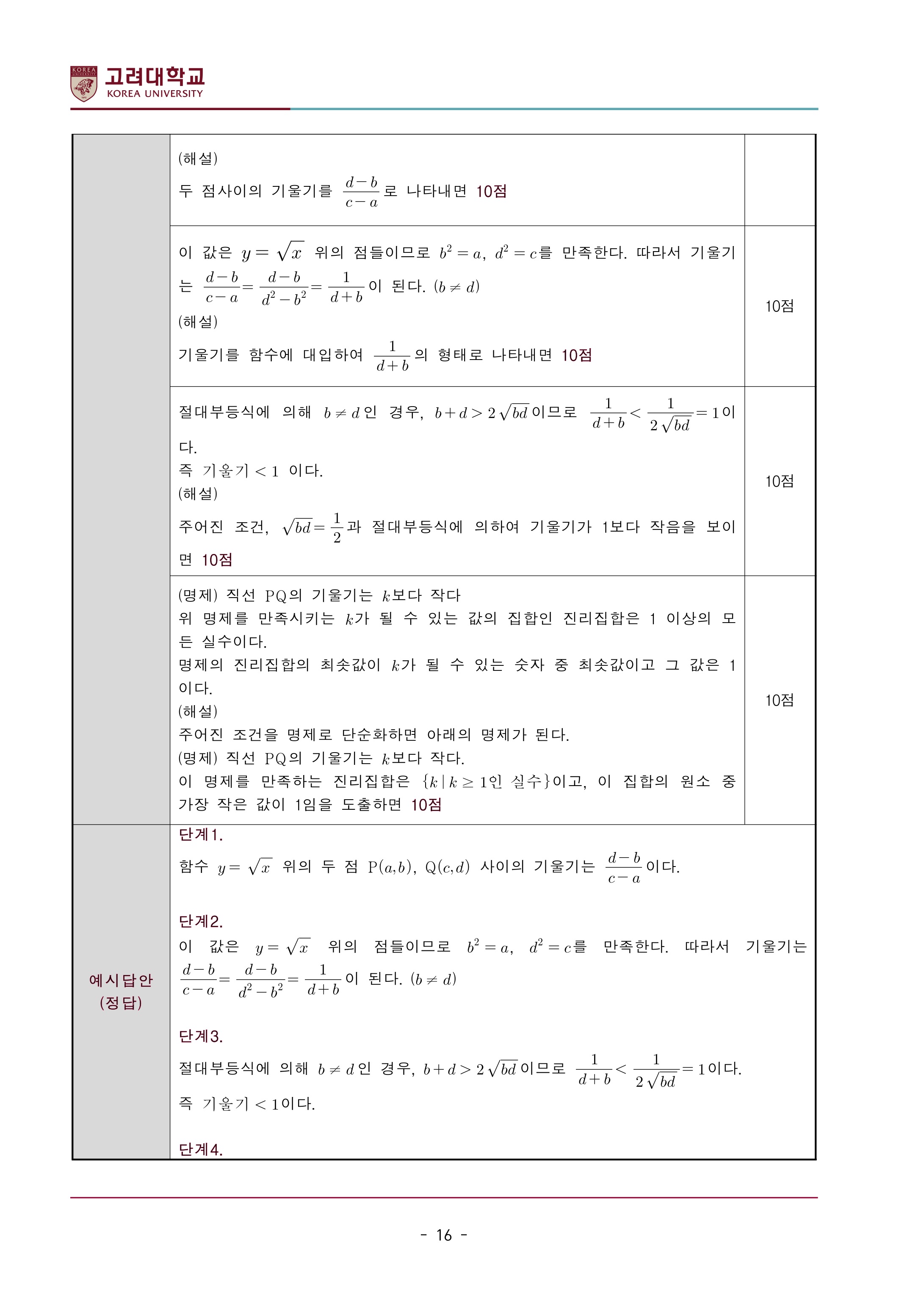 2022학년도-고려대학교-세종캠퍼스-논술고사-모의문제-해설-자연계열Ⅰ-4