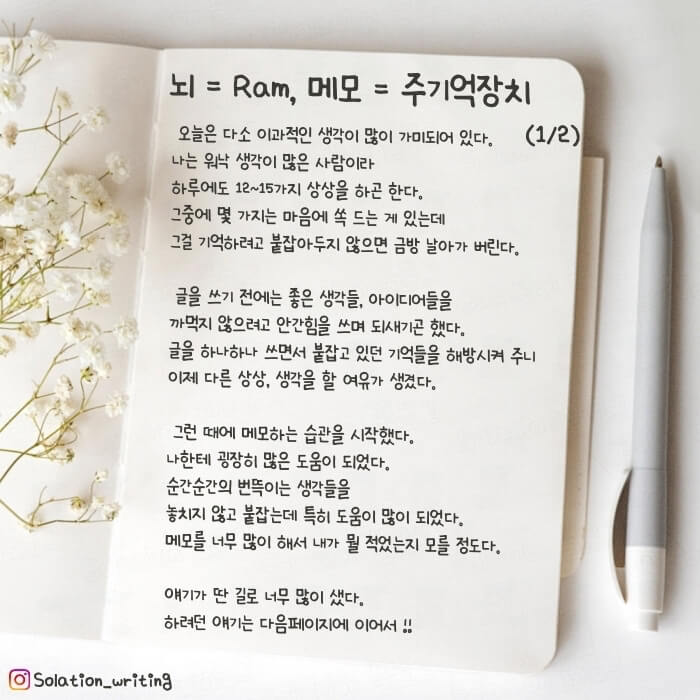 뇌와 메모&#44; Ram과 주기억장치