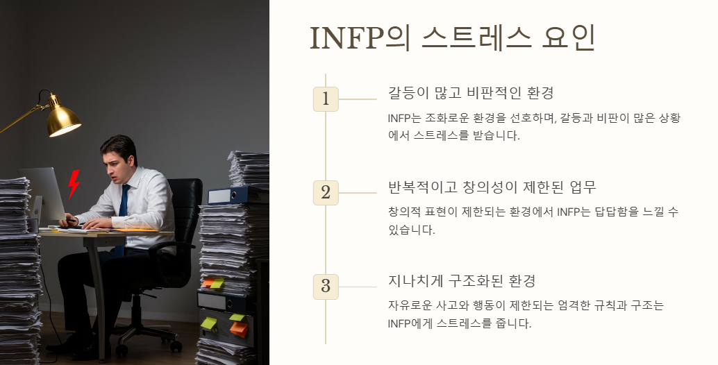 INFP가 스트레스 받는 환경
