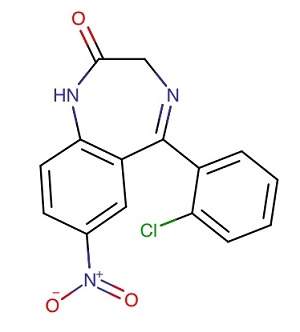 클로나제팜(Clonazepam) 구조 및 화학식
