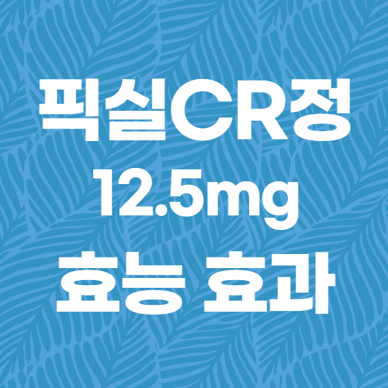  팍실CR정 12.5mg 효과, 효능 제대로 알고 복용하자