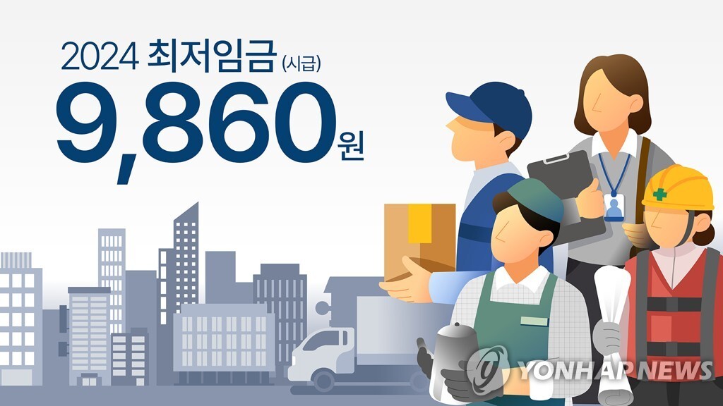  내년도 최저임금이 시급 9,860원으로 결정