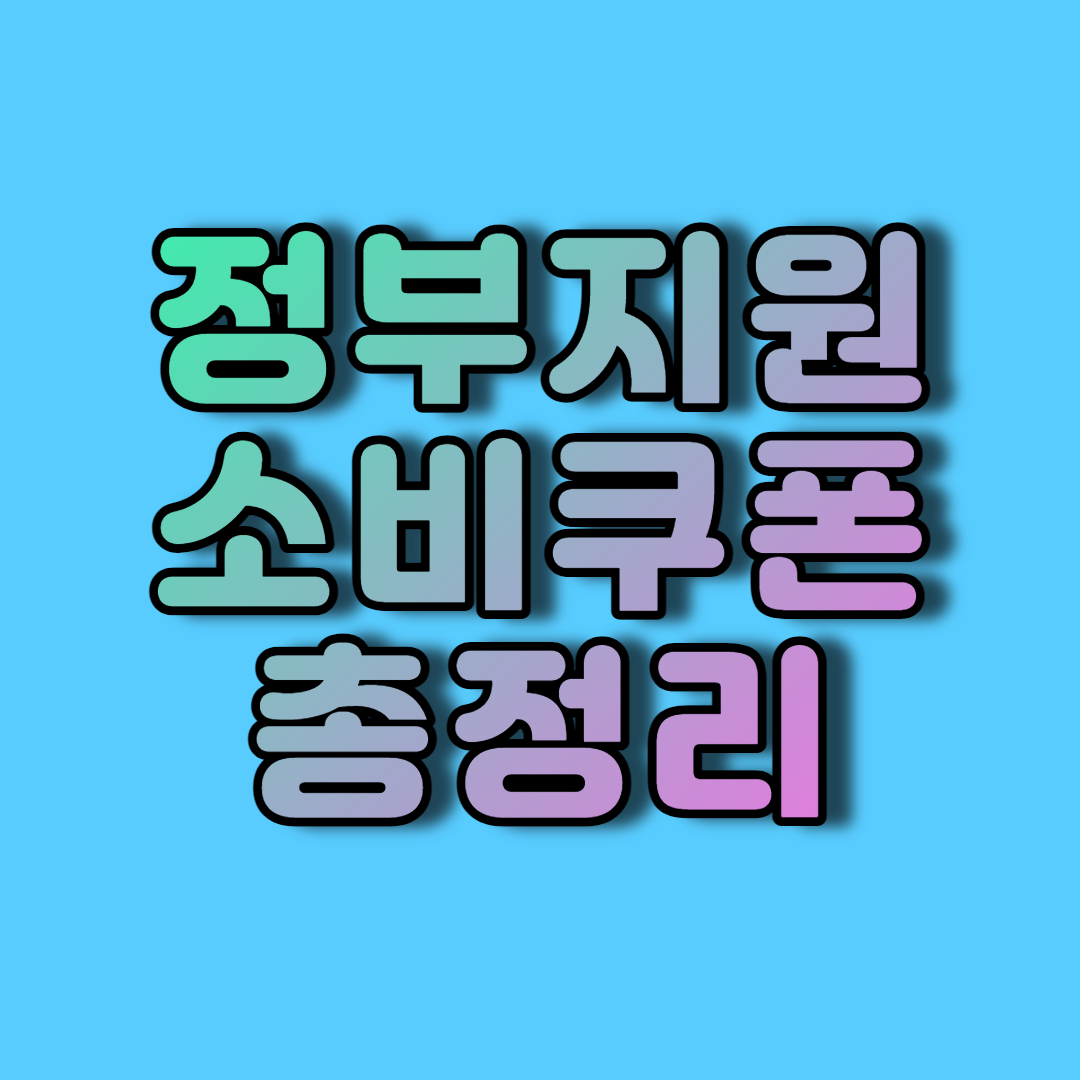 정부지원 소비쿠폰