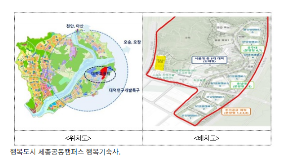  행복도시 세종공동캠퍼스에 500명 규모 행복기숙사 건립