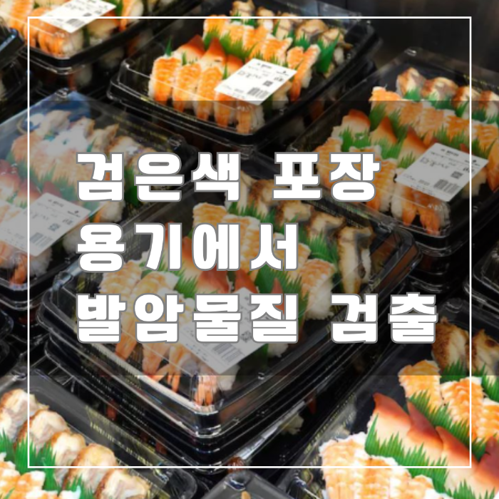 검은색 포장용기 발암물질 검출