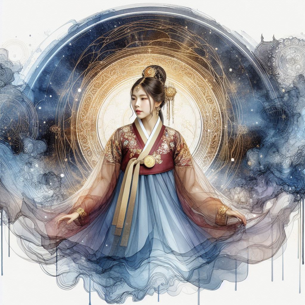 Korean HANBOK Watercolour 33