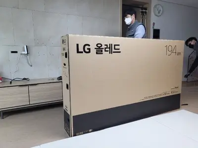 LG OLED TV 73인치 박스 크기 체감