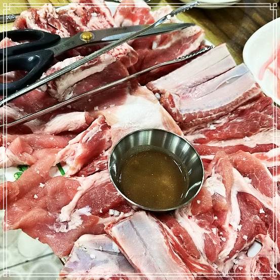 백반기행 순천 주암 돼지 생갈비 오돌뼈 토하젓 맛집