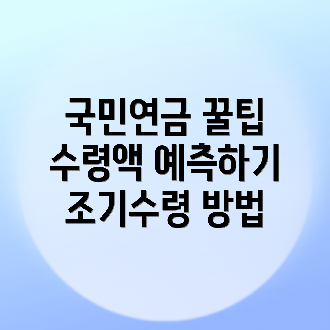 국민연금 예상수령액