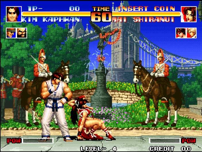 고전게임 킹 오브 파이터즈 94 무료 게임하기