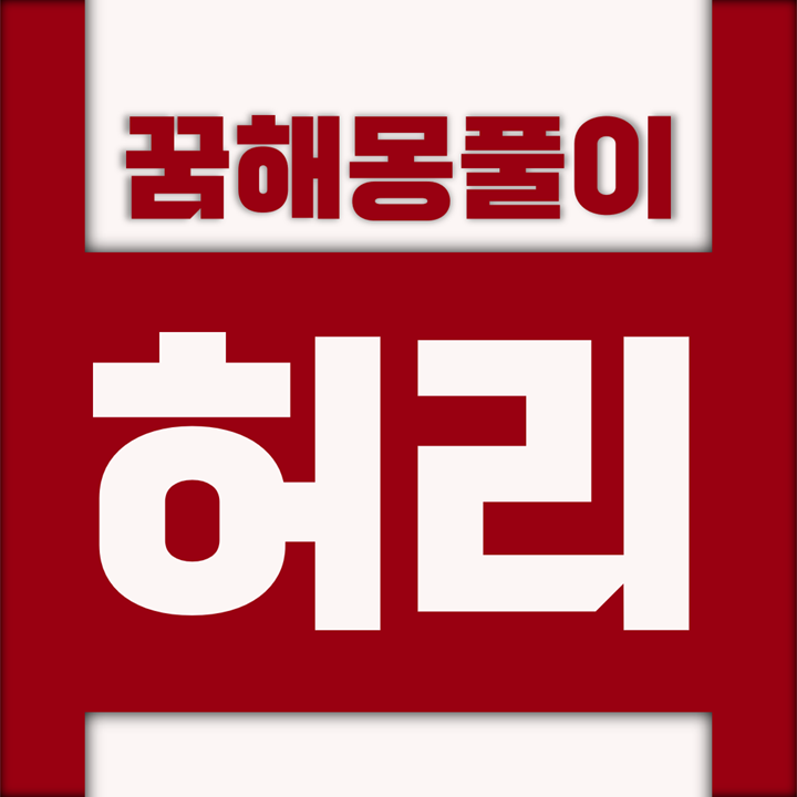  [꿈해몽풀이] 허리 꿈해몽 모음