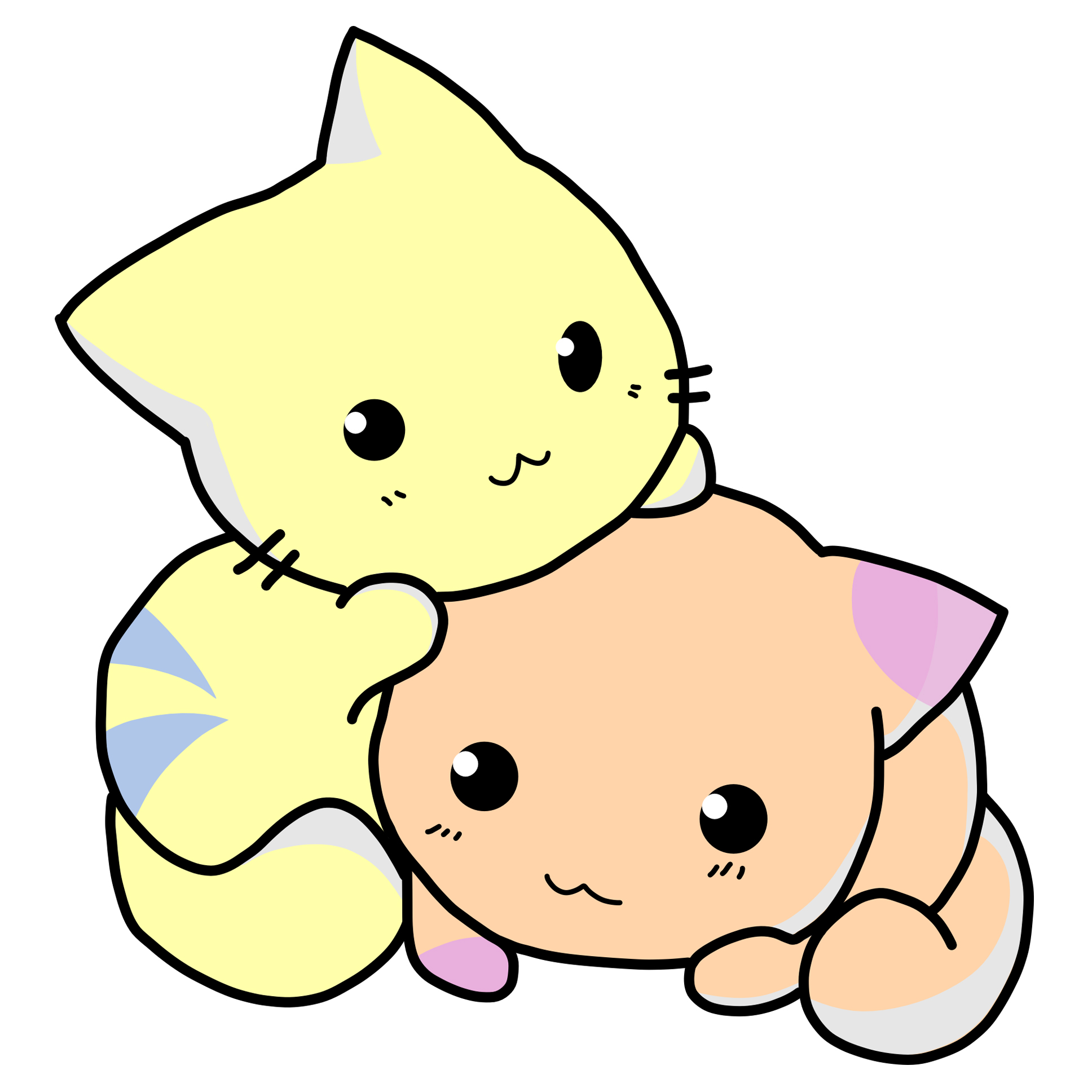 귀여운 아기 고양이그림 도안 및 웃는 고양이 캐릭터 모음
