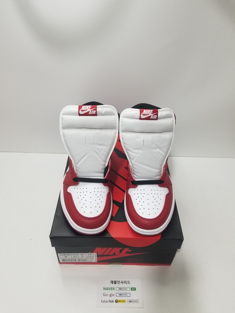  [AIR JORDAN] 에어조던1 레트로 하이 OG 시카고 555088-101 남성용 (OG공장)