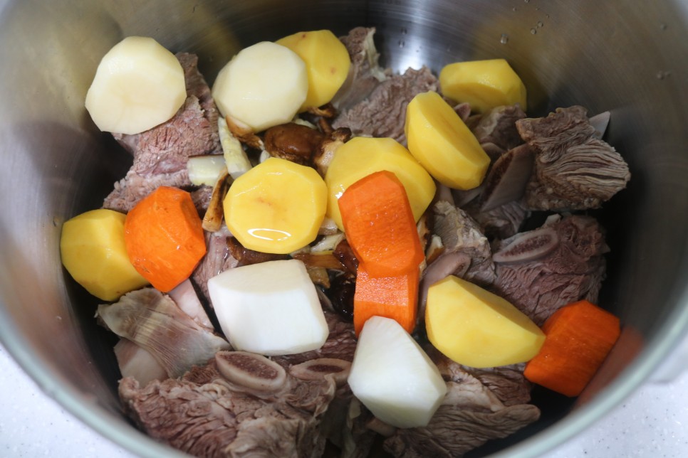 만능 고기소스만 있으면 OK 압력솥 갈비찜~ 백종원 소갈비찜 이렇게 간단한 요리였어~!! 14