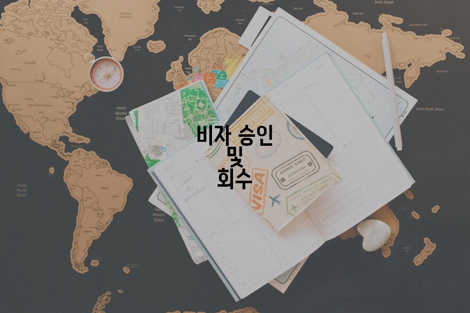 비자 승인 및 회수
