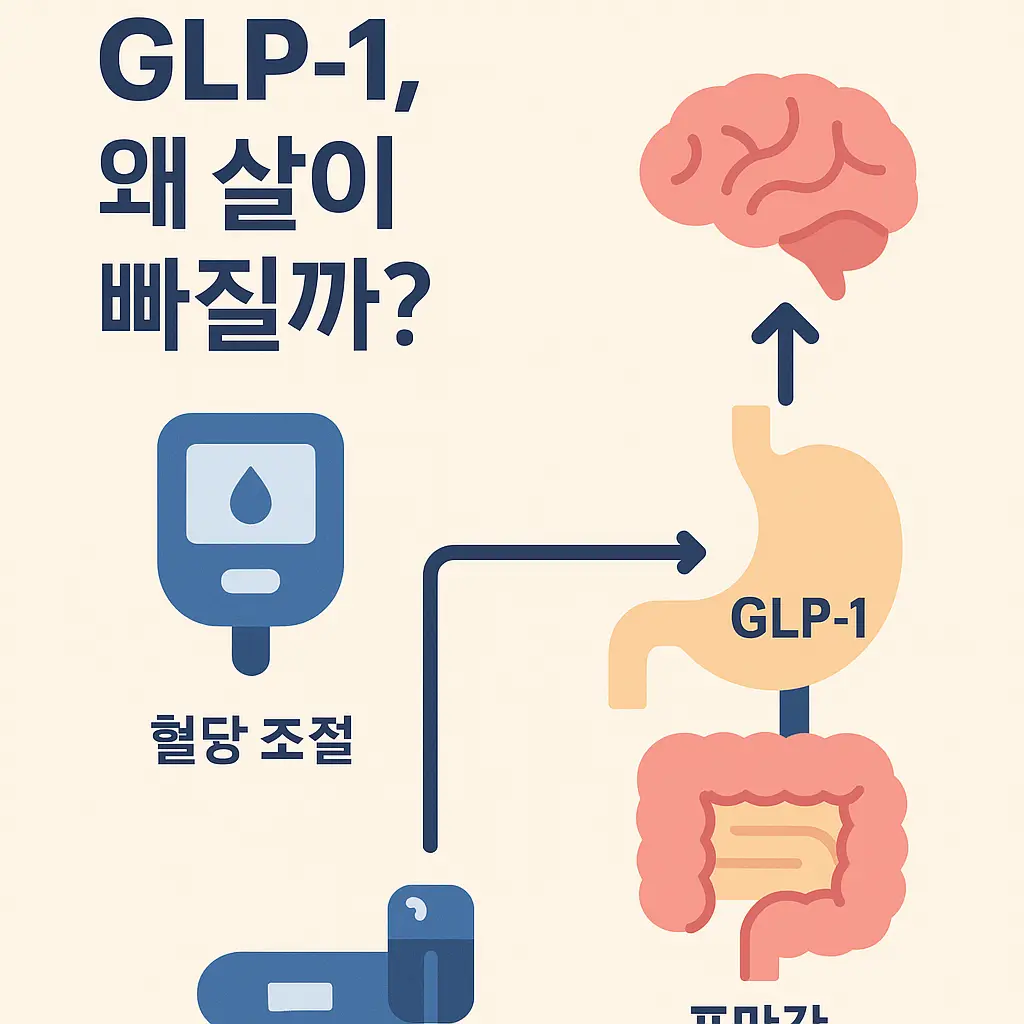 GLP-1 치료 메커니즘 이미지