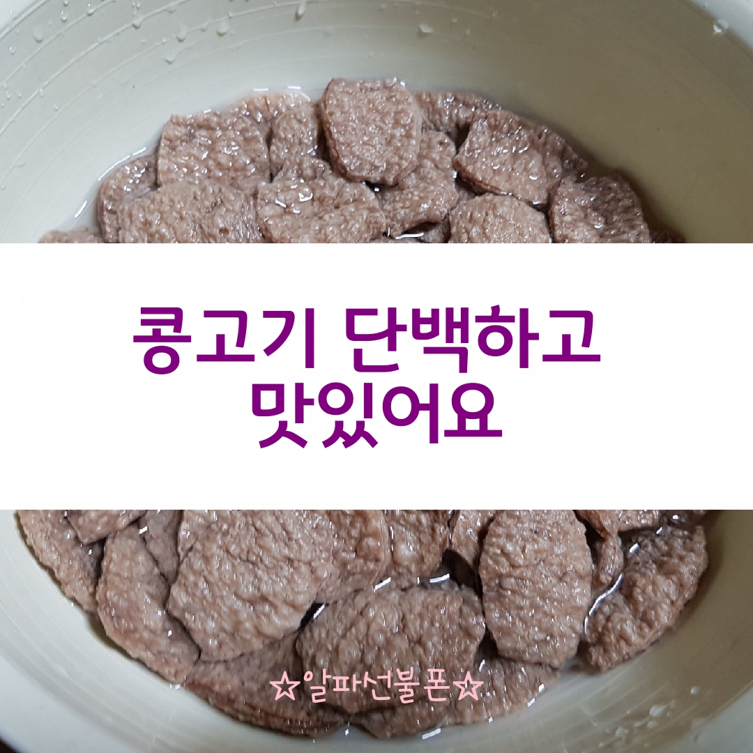  콩고기 단백하고 식감이 좋아 맛있어요