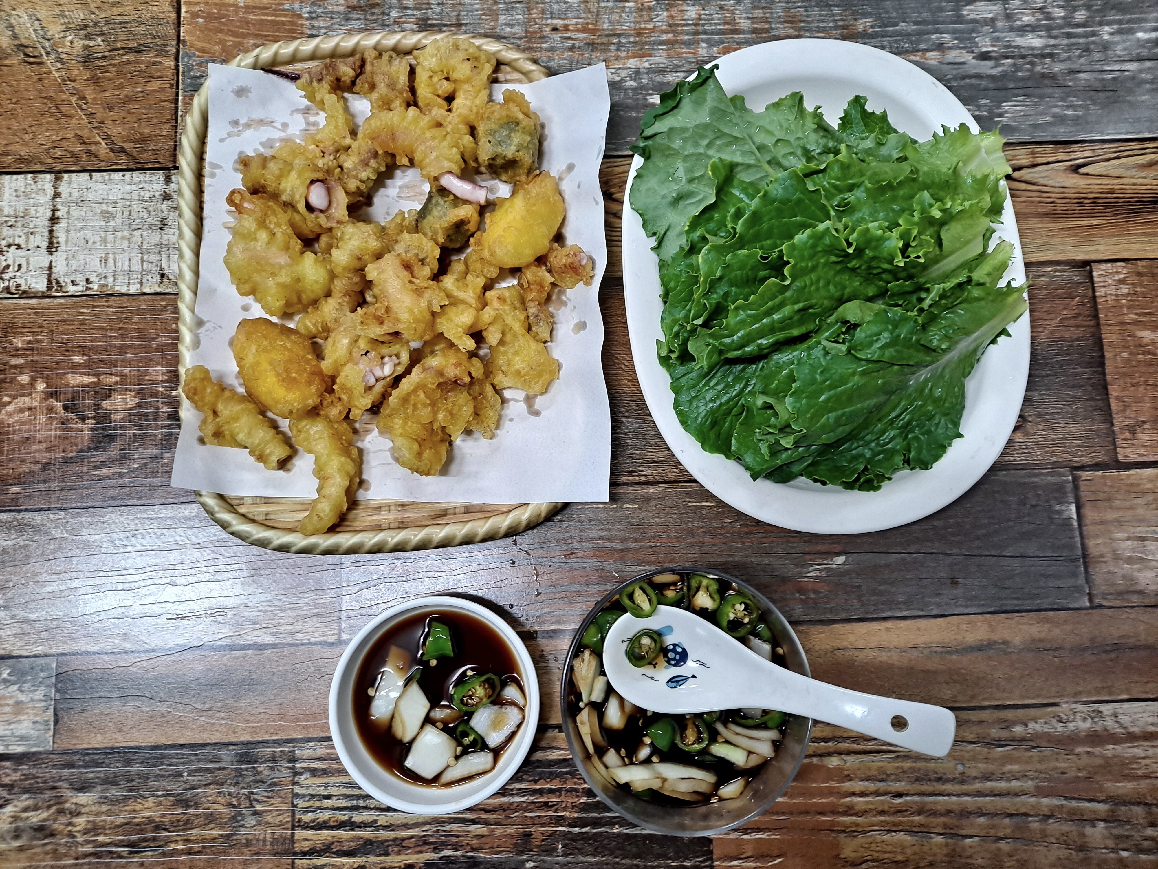  광주의 특별한 주전부리, 상추튀김