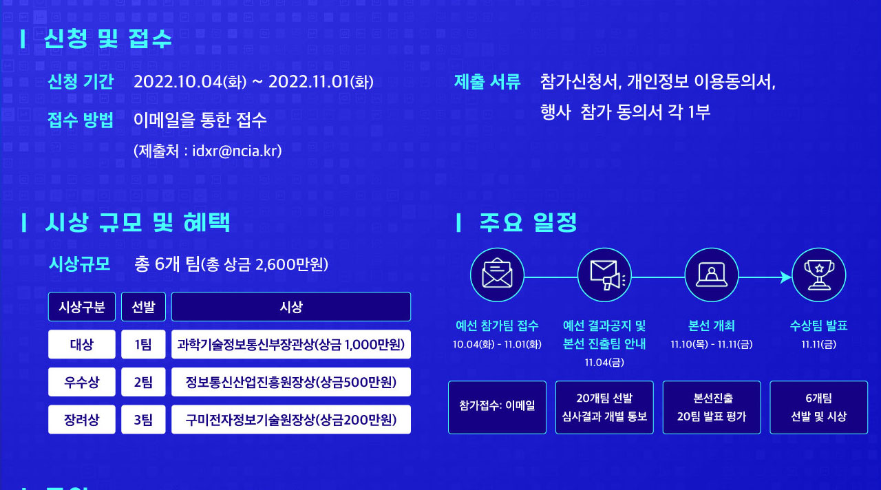  2022년 XR 디바이스 콘텐츠 아이디어 경진대회공모전