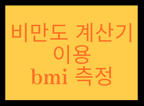 비만도 bmi 측정